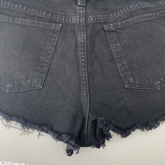 Black High Rise Cut Off Shorts Mossimo Juniors 9 - Picture 3 of 5
